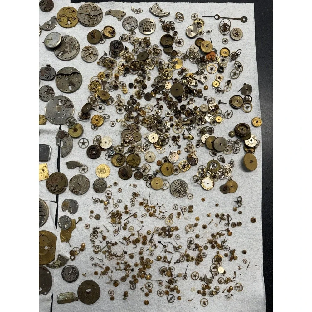 Watch Movement Parts Lot Steampunk Mixed Gears Plates Dials‎ Cases Repair